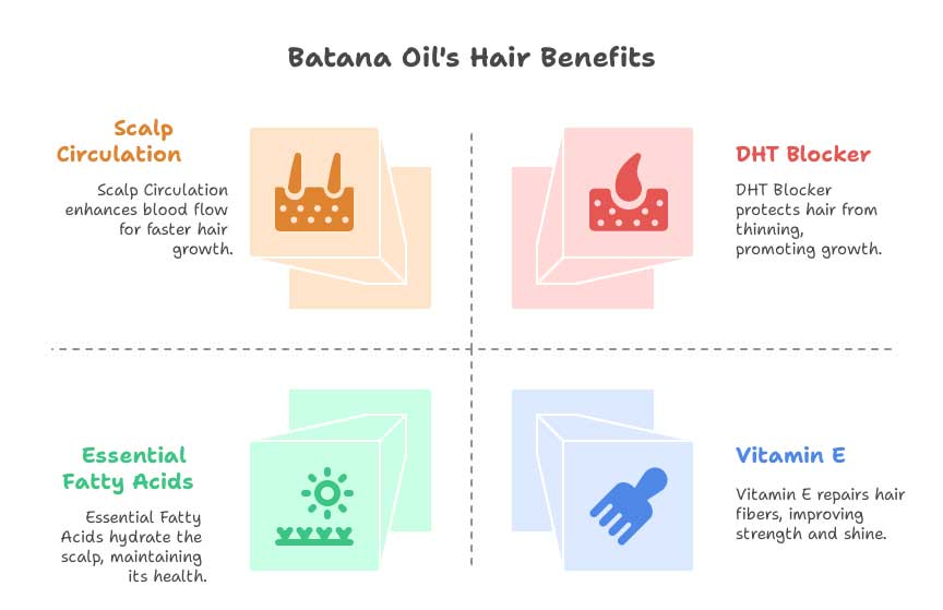 Batana oil's hair benefits